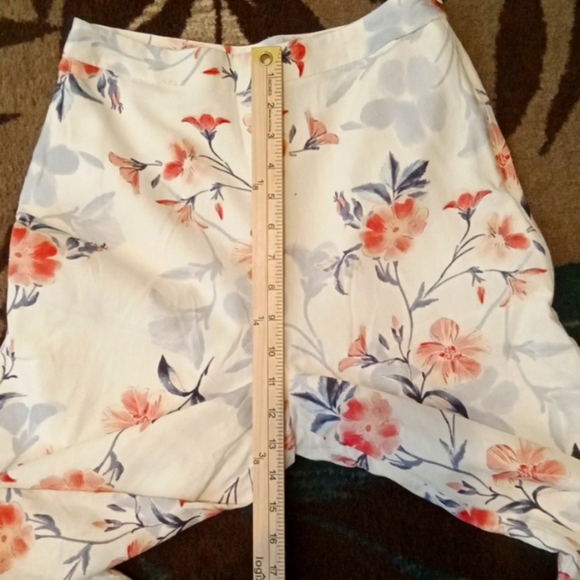 Lulu's Budding Bliss Ivory Floral Print Wide Leg Womens Pants Size Small - Picture 8 of 11